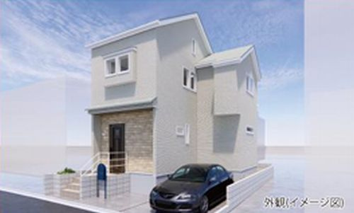 【外観パース】 | 【仲介手数料０円】藤沢市西富2丁目　新築一戸建て | 【仲介手数料０円】藤沢市西富2丁目　新築一戸建て