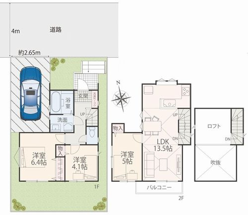【間取り】 | 【仲介手数料０円】藤沢市西富2丁目　新築一戸建て | 【仲介手数料０円】藤沢市西富2丁目　新築一戸建て