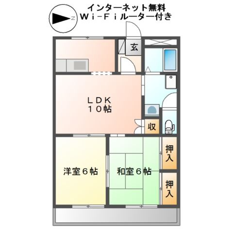 サンコートＭの間取り