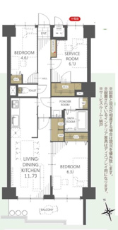 【間取り】 | ライオンズガーデン西千葉