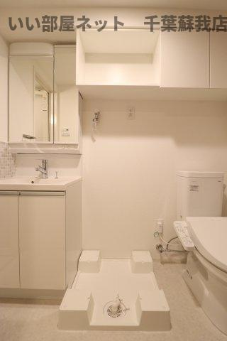 ステージグランデ本千葉の洗面所|洗濯機置場