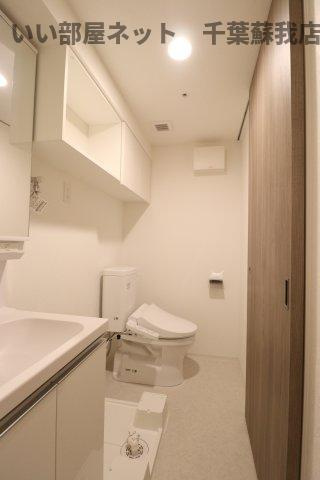 ステージグランデ本千葉の洗面所|コンパクトで使いやすい洗面所