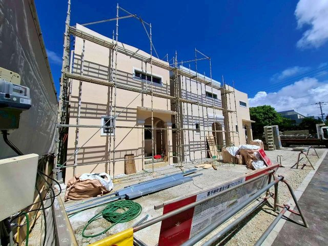 クローバーエース嘉手納屋良Ⅱ　3号棟の外観|2025/9/30　現地写真　全5棟