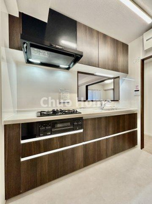 【キッチン】 | ダイアパレス八広花水木通りトリニティ | ワイドで収納豊富なシステムキッチン