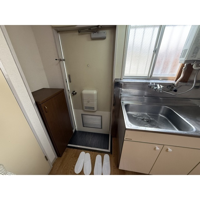 サンフラワーハイツの玄関|きれいな玄関です