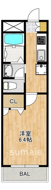 シャーメゾン川口Ｂの間取り|間取りです☆