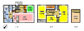 【間取り】 | 鳥取市宮長中古戸建て