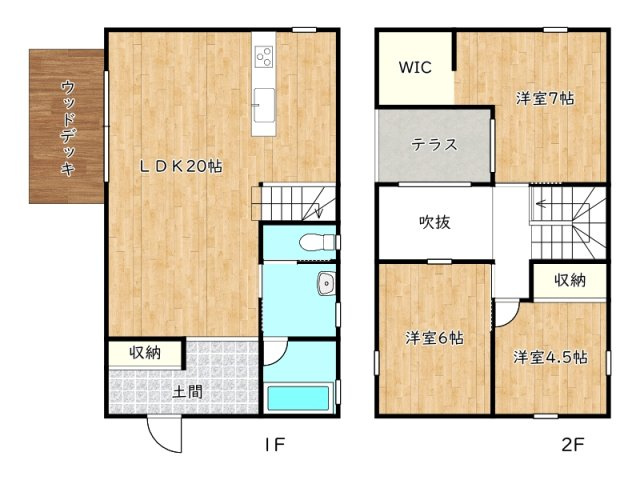 【間取り】 | 姫路市飾磨区都倉1丁目／中古戸建（未入居）
