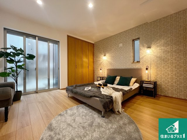 15(土)16(日)現地説明会　堺市南区深阪南　限定1邸の洋室|シンプルな洋室は、自分好みのインテリアが楽しめます♪ご家族とインテリアや家具を選びに行くのは新築購入時の醍醐味の一つです。ぜひお楽しみください♪