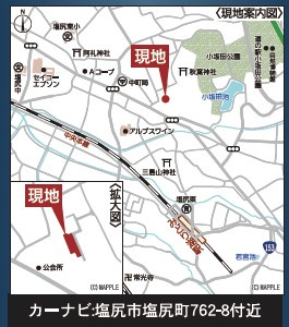塩尻市塩尻町第10　新築戸建の地図|JR中央本線「みどり湖」駅まで徒歩約21分の立地です。