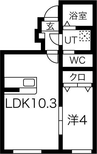 フルールポミエB棟の間取り