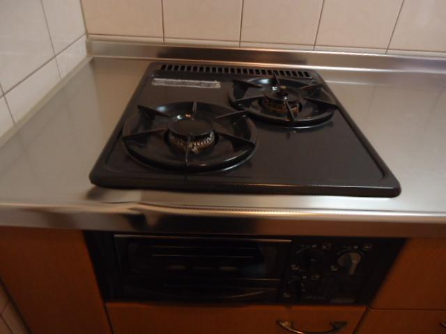 シャトー友喜のキッチン|ビルトインコンロ