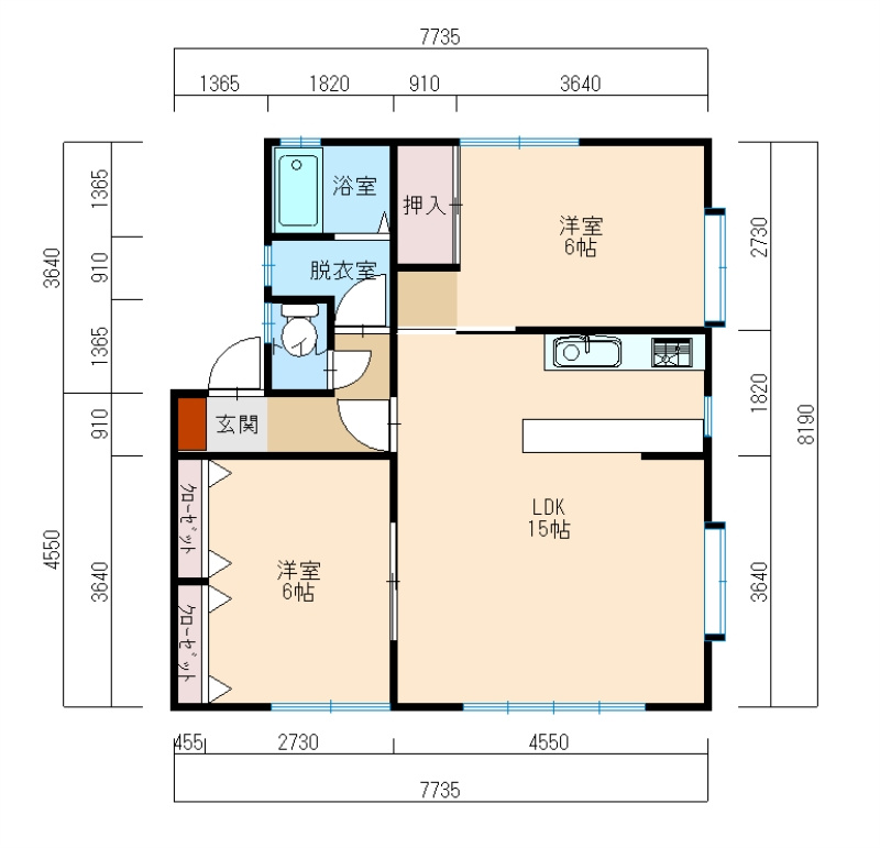 桜ハイツの間取り