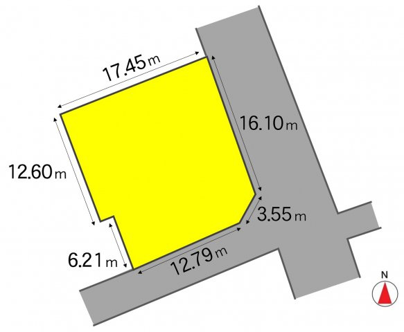 安曇野市豊科南穂高　売土地の区画図|08/17 13:39
