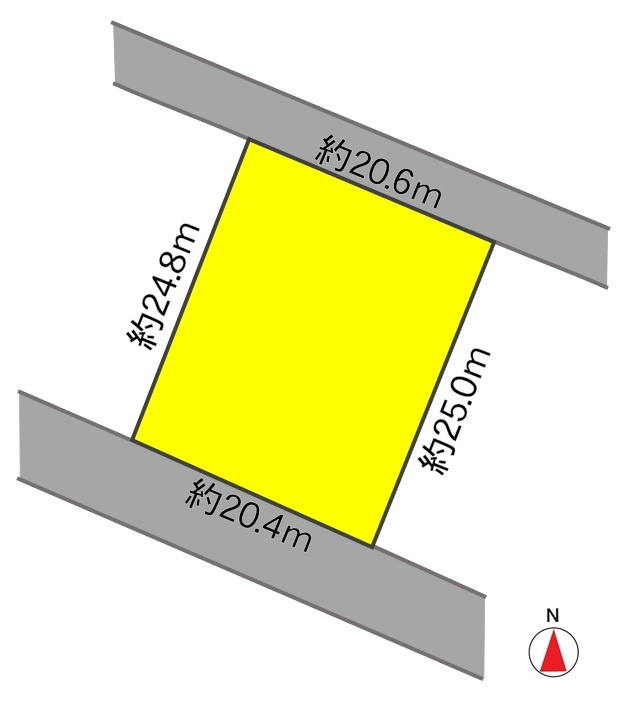 安曇野市穂高有明　売土地の区画図|01/24 18:29
