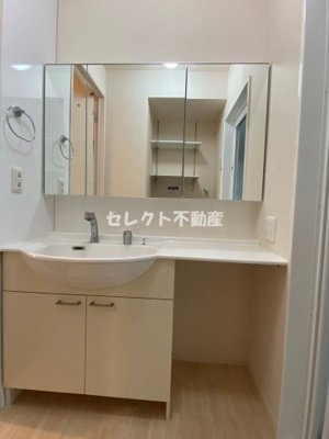 【洗面所】 | ライジングサン西宮 A棟 | 【ライジングサン西宮 A棟】ライジングサン西宮A棟102 洗髪洗面化粧台
