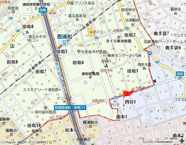 ベルメゾンツチヤの地図