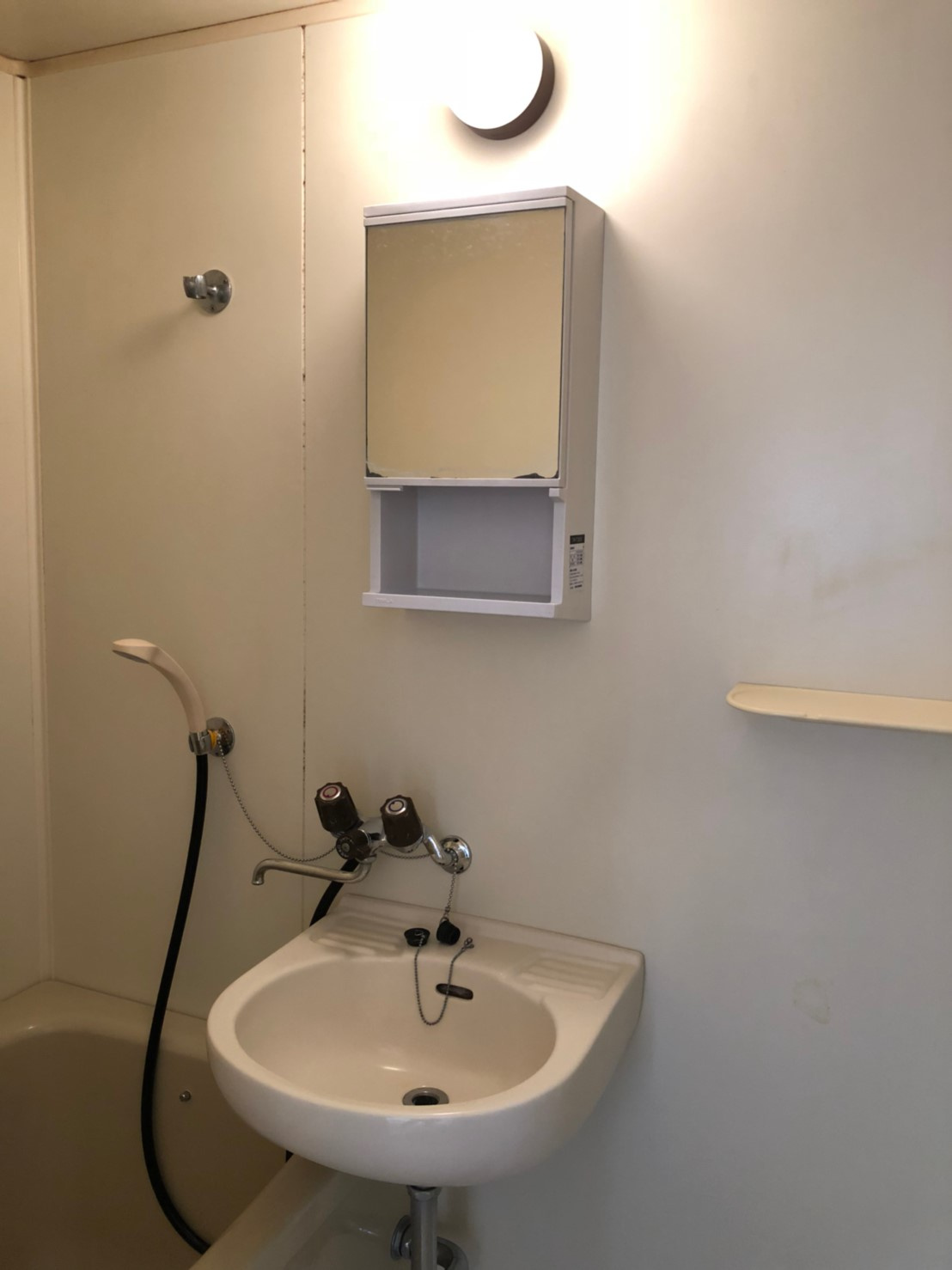 サンライズコーポの洗面所|広い洗面スペース