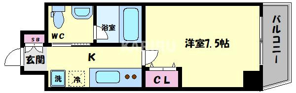 GOTTS大今里の間取り