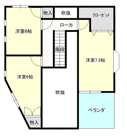 【間取り】 | 香南市野市町母代寺 | ２階