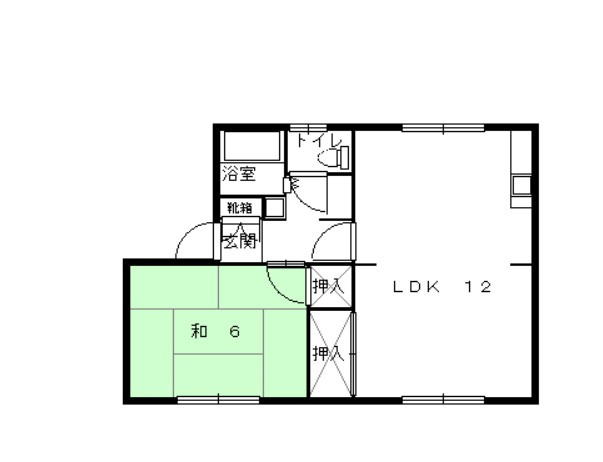 姫路市青山のアパートの間取り