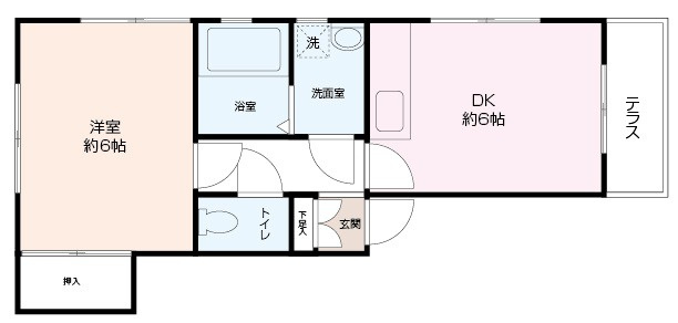 ラフォーレ三春の間取り