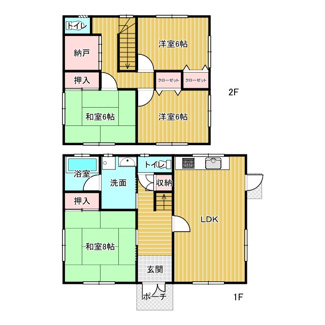 【間取り】 | 丹波篠山市今田町上小野原　中古戸建