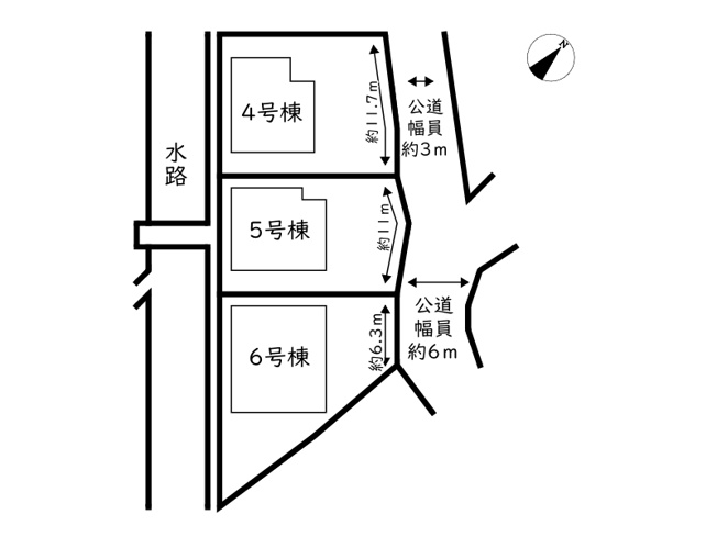 【区画図】 | 姫路市青山第8／全3棟