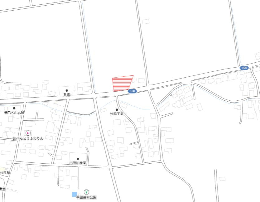 都城市乙房町の売地の土地図