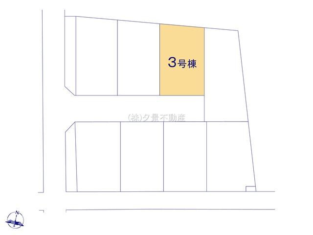 《仲介手数料無料》西区大字宝来369-1新築一戸建てリーブルガーデンの区画図