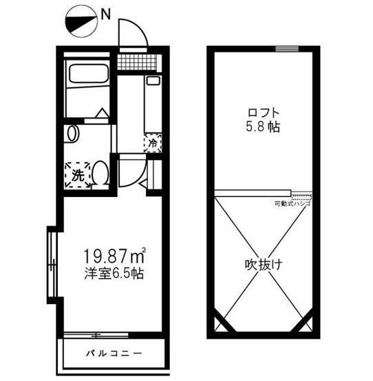 【間取り】 | リブ白楽Ａ