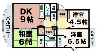 シャトラン高月の間取り