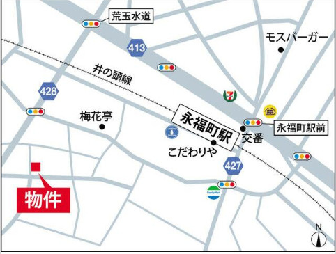 M＆M永福町の地図