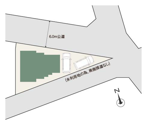 MELDIA千種区自由ヶ丘115①｜名古屋市の戸建ならホームアップの区画図