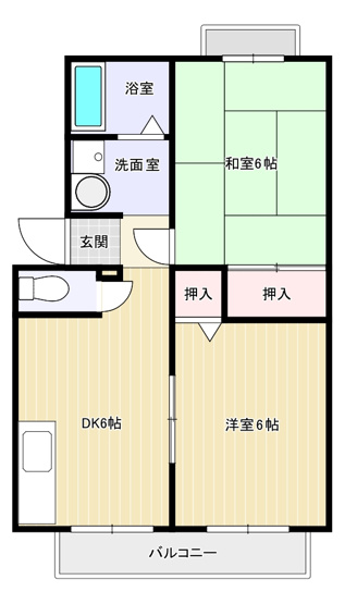 【間取り】 | クレール夏見