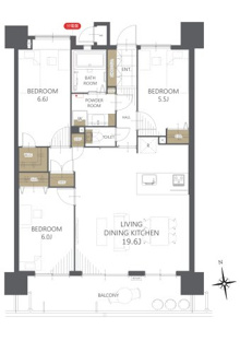 【間取り】アプローズ陣原駅 