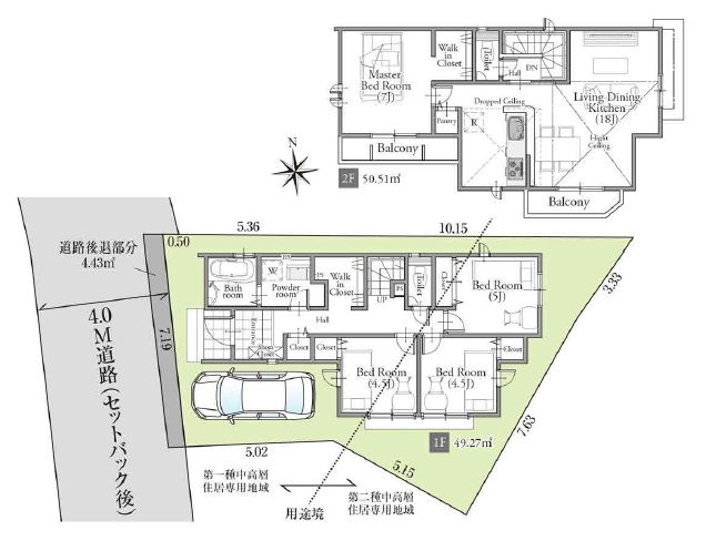 【間取り】 | 西東京市保谷町５丁目　新築戸建て | 西武柳沢駅徒歩13分の立地に限定1棟です