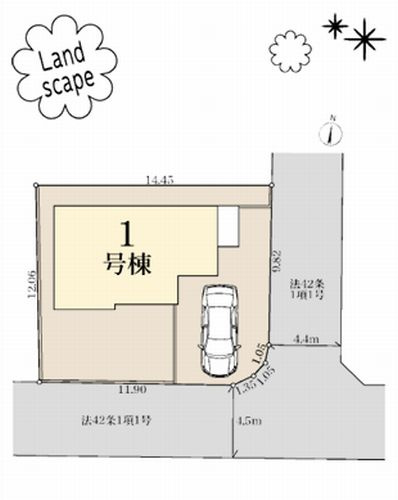 【区画図】 | 【仲介手数料０円】平塚市ふじみ野2丁目　新築一戸建て | 【仲介手数料０円】平塚市ふじみ野2丁目　新築一戸建て