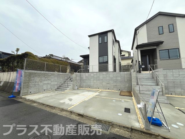 【外観】 | 福岡市東区美和台5丁目第1　A号棟（全2棟）【仲介手数料無料・0円】 | 完成イメージの外観パースです。