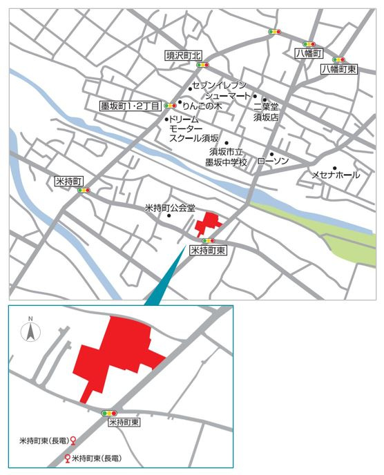 東邦ピュアタウン米持　7号地の地図