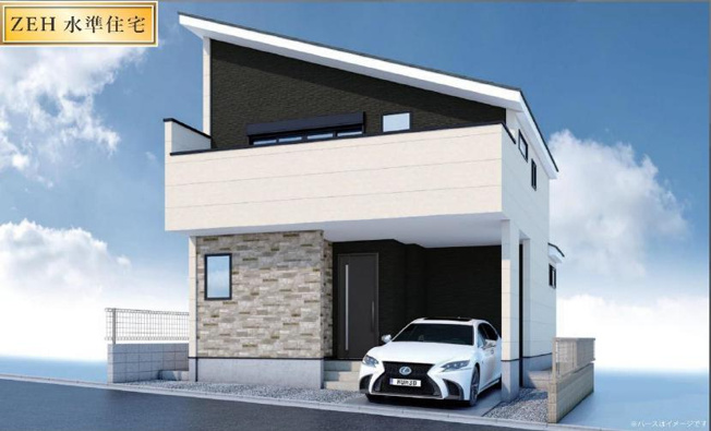 【外観パース】 | 練馬区南田中3丁目新築戸建限定1棟。 | 外観パースです