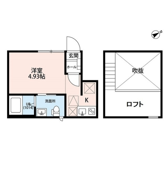 【間取り】 | クリア立川 | ※102号室ロフト付き