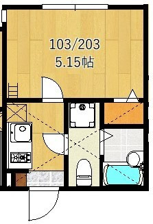アザーレ・パッシオ生田弐番館の間取り