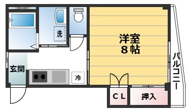 ハイムKUSAKIの間取り