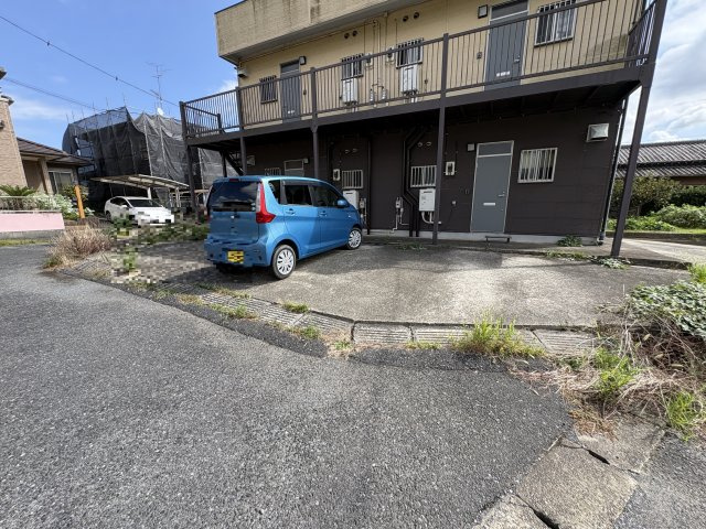 茂原市上永吉のアパートの駐車場