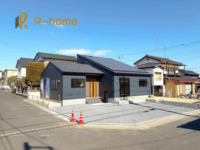 第1石岡市茨城　新築戸建て　1号棟の外観|ご予約を頂ければ、『平日』はもちろん『早朝』や『夜間』もご見学可能です♪お気軽にお申し付けください♪