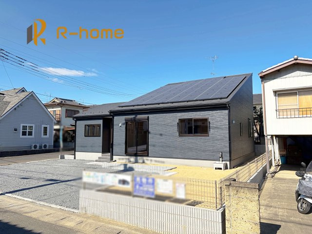 第1石岡市茨城　新築戸建て　1号棟の外観|建物完成いたしました！ご予約で『平日』や『夕方』などでもご見学可能です！