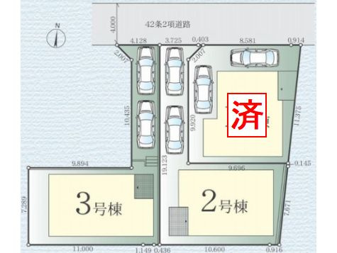 【区画図】 | 【仲介手数料０円】伊勢原市東大竹1期　新築一戸建て　全3棟 | 【仲介手数料０円】伊勢原市東大竹1期　新築一戸建て　全3棟