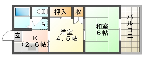 宮脇マンションIIの間取り