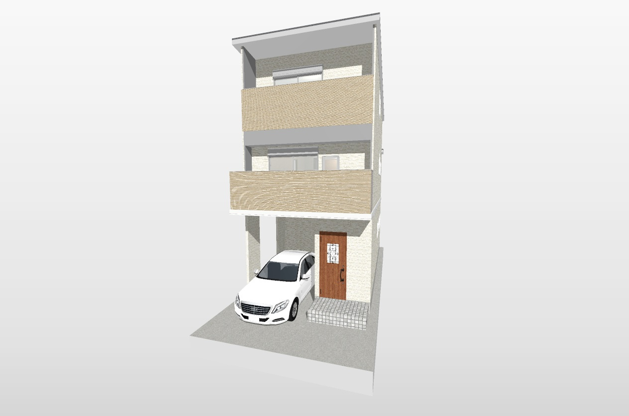 松川町２　建築条件付き土地の外観パース|【イメージパース】「とりあえず実際のおうちを見てみたい！」・「希望条件にあったおうちと巡り会えない！」・「購入の意思はまだないが、色々話を 聞いてみたい！」などなどお気軽にお問い合わせ下さい♪